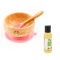 Set diversificare pentru copii – Castron si lingurita din bambus Oaki, roz si Ulei pentru intretinerea produselor din lemn din bucatarie 50 ml