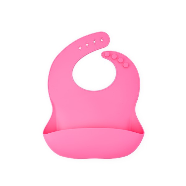 Set diversificare pentru copii - Castron si farfurie fluturas din bambus cu lingurita, cana cu pai si baveta Oaki, roz