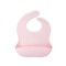 Baveta reglabila din silicon moale pentru bebelusi Oaki, roz pal