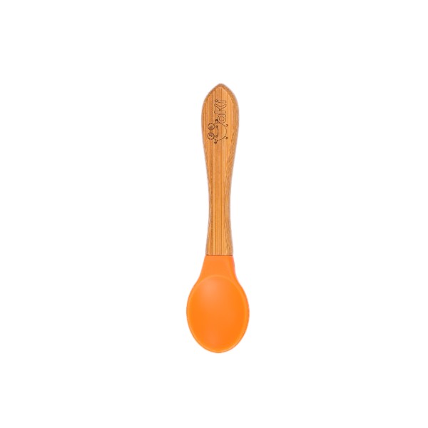 Set 5 lingurite din bambus cu varf de silicon