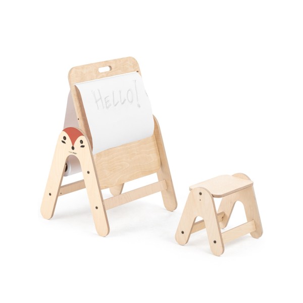 Masuta si tabla 2 in 1 cu scaunel MamaToyz Massam, Vulpita