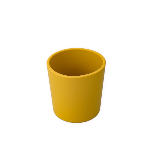 Pahar din silicon pentru copii Oaki, 180ml, galben